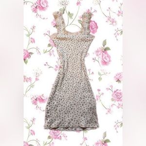 green&pink floral dress:)